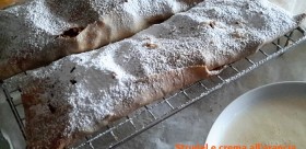 Strudel di mele con crema all’arancia