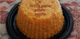 Sformatino di zucca gialla, patata e carota