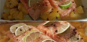 SALMONE al cajun, lime e arancia