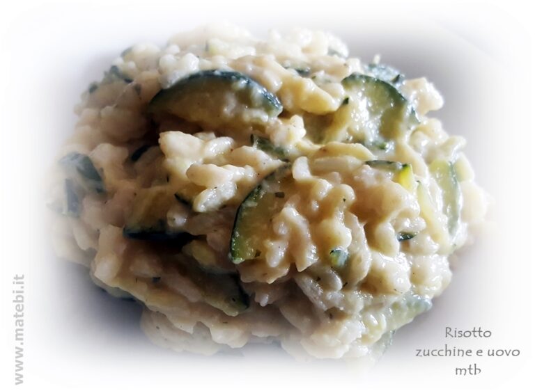 RISOTTO con ZUCCHINE e UOVO