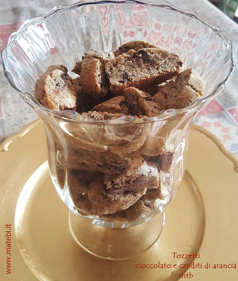 TOZZETTI con CIOCCOLATO e canditi d'ARANCIA