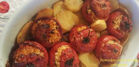 Pomodori ripieni di riso con patate