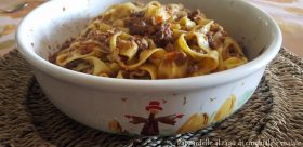 Pappardelle al ragù di cinghiale e maiale