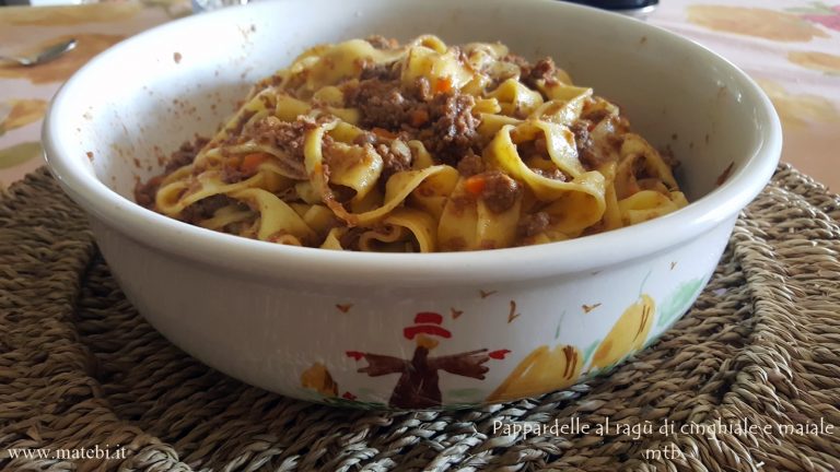 Pappardelle al ragù di cinghiale e maiale