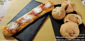 Lingue di pizza, chiocciole, panini