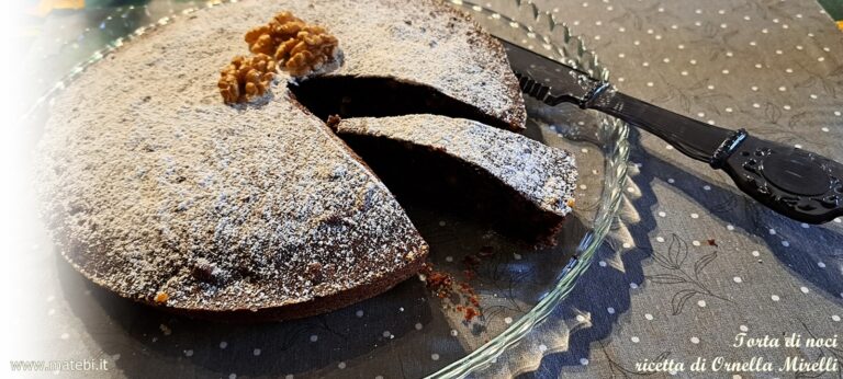 Torta di noci ricetta di Ornella Mirelli