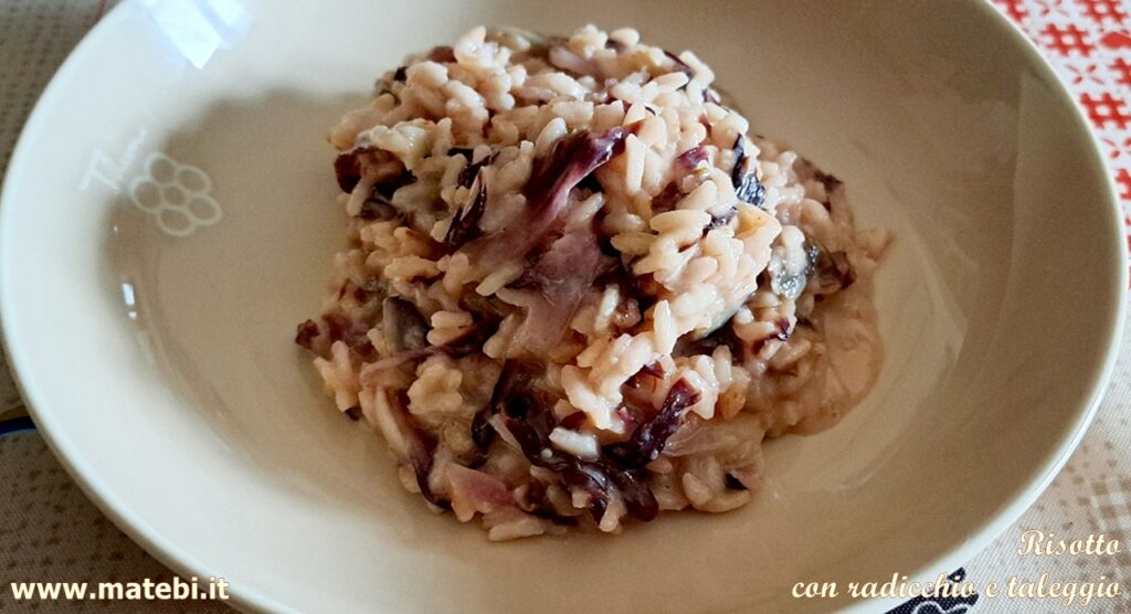 Risotto con radicchio e taleggio