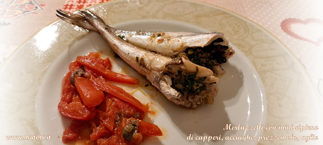 Merluzzetti con acciughe e capperi